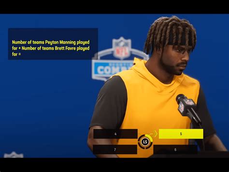 Madden 24 combine answers - Dec 11, 2023 · Madden 24 Questions and Answers for Combine Interview There are four options for responses in this timed, multiple-choice exam in Madden 24 Superstar . You can easily look up the answers on your phone for as long as you like, so don’t stress about having to locate them quickly. 